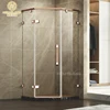 High Quality Float Glass free standing Square frameless tempered glass shower cubicles enclosure sri lanka with Ce/CCC/SGS/ISO