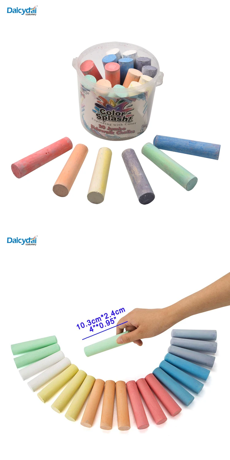Nontoxic 20 Jumbo Color Chalkboard Chalk School Office And Sidewalk