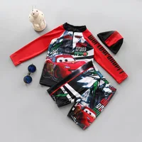 

wholesale factory 3 pcs kids boy swimsuit with hat