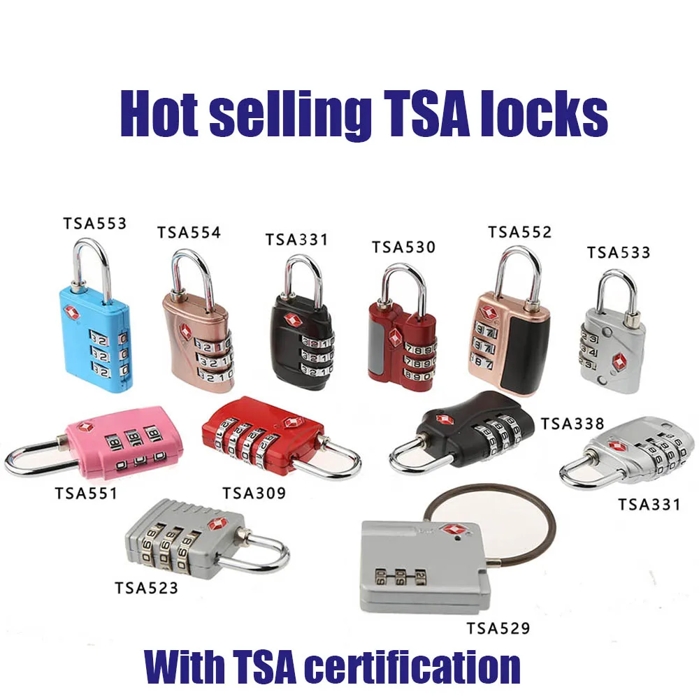 
TSA-331 3 digits Metal tsa approved luggage locks 