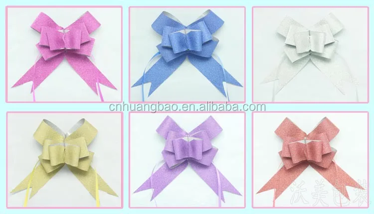 wedding decoration with satin butterfly ribon tie gift big ribbon bow