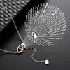 Micro Sculptures Stainless Steel 100 Languages I Love You Pendant Necklace