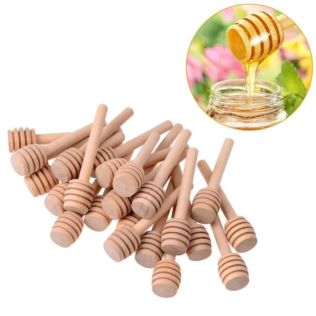 

Natural Wood Honey Spoon Stir Stick Honey Dipper