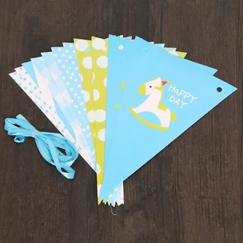 Trojan Paper Bunting Banner Baby Shower Wedding Party Decor Letter