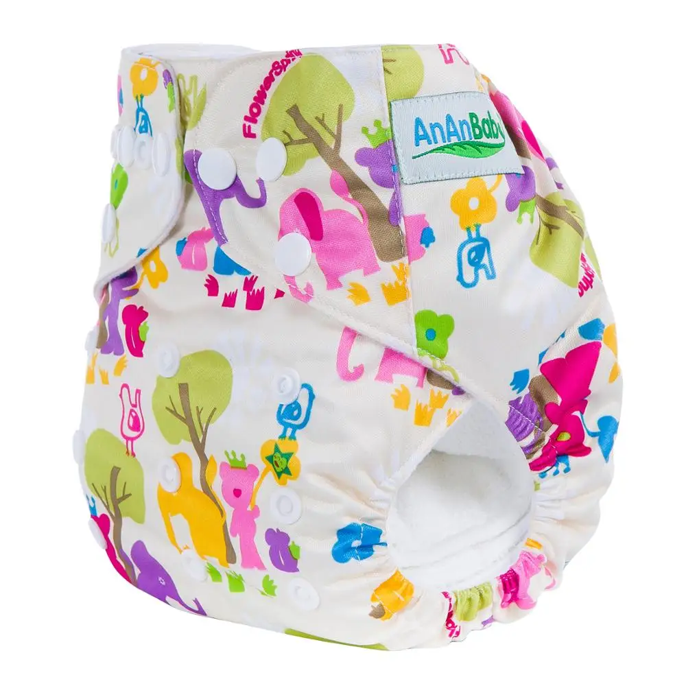 

Ananbaby Wholesale Fashion Design Cloth Baby Diapers High Quality Cheap reusable washable nappies cloth diapersnappies