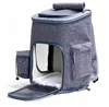 Luxury Airline Pet Carrier Backpack with Zipper Locker and Leash Dog Carrier Best Cat Carrier for Small Breed Dogs Cats