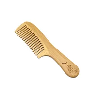 

Natural no snag private label bamboo hair straightener comb for kids