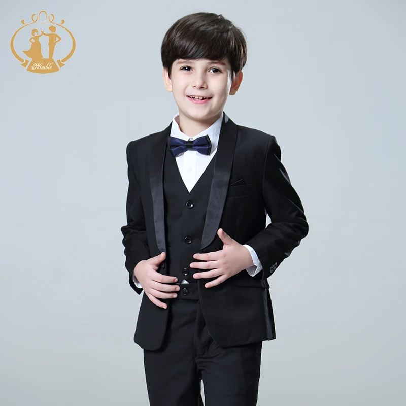 

Shipping Cost Can Be Discussd NEW ARRIVAL! 2019 Nimble New Fashion Formal Black 3pcs Flower Boy Suit For Wedding