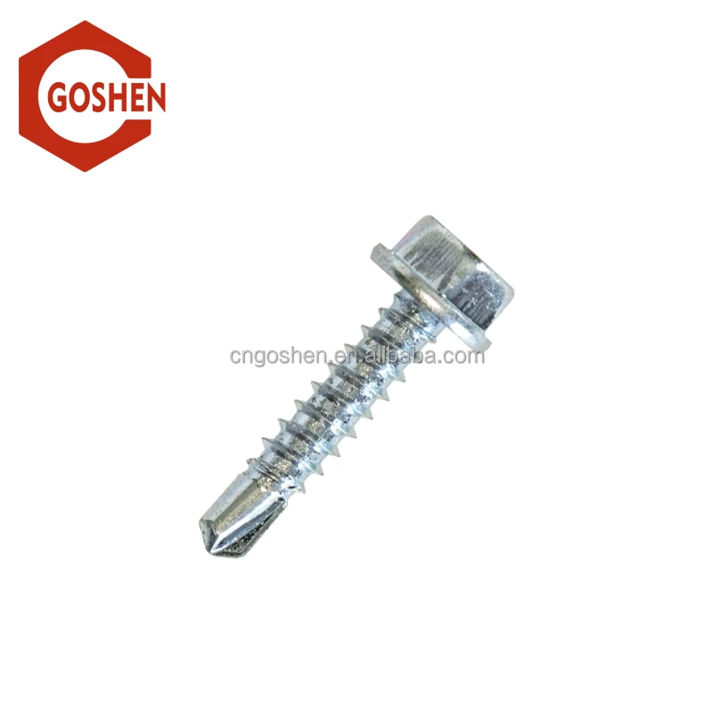 
Metric stainless steel Slotted hex head self-drilling screws 