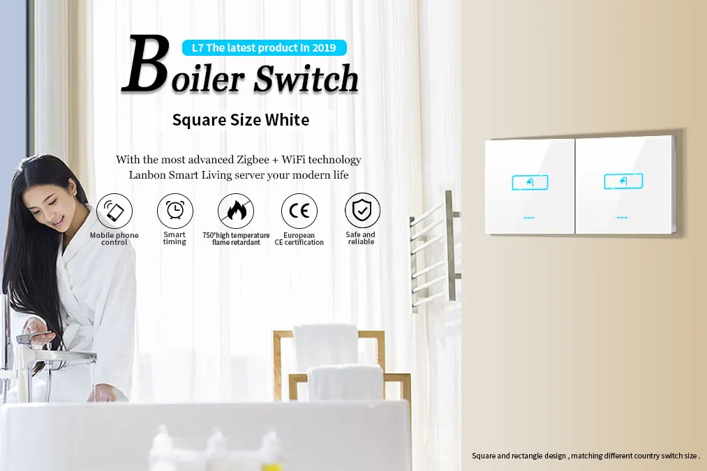 Israel 8 group timer boiler switch wifi Lanbon smart home zigbee switch support google home