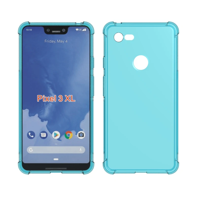 Transparent Shockproof soft Tpu cover case For Google Pixel 3 XL