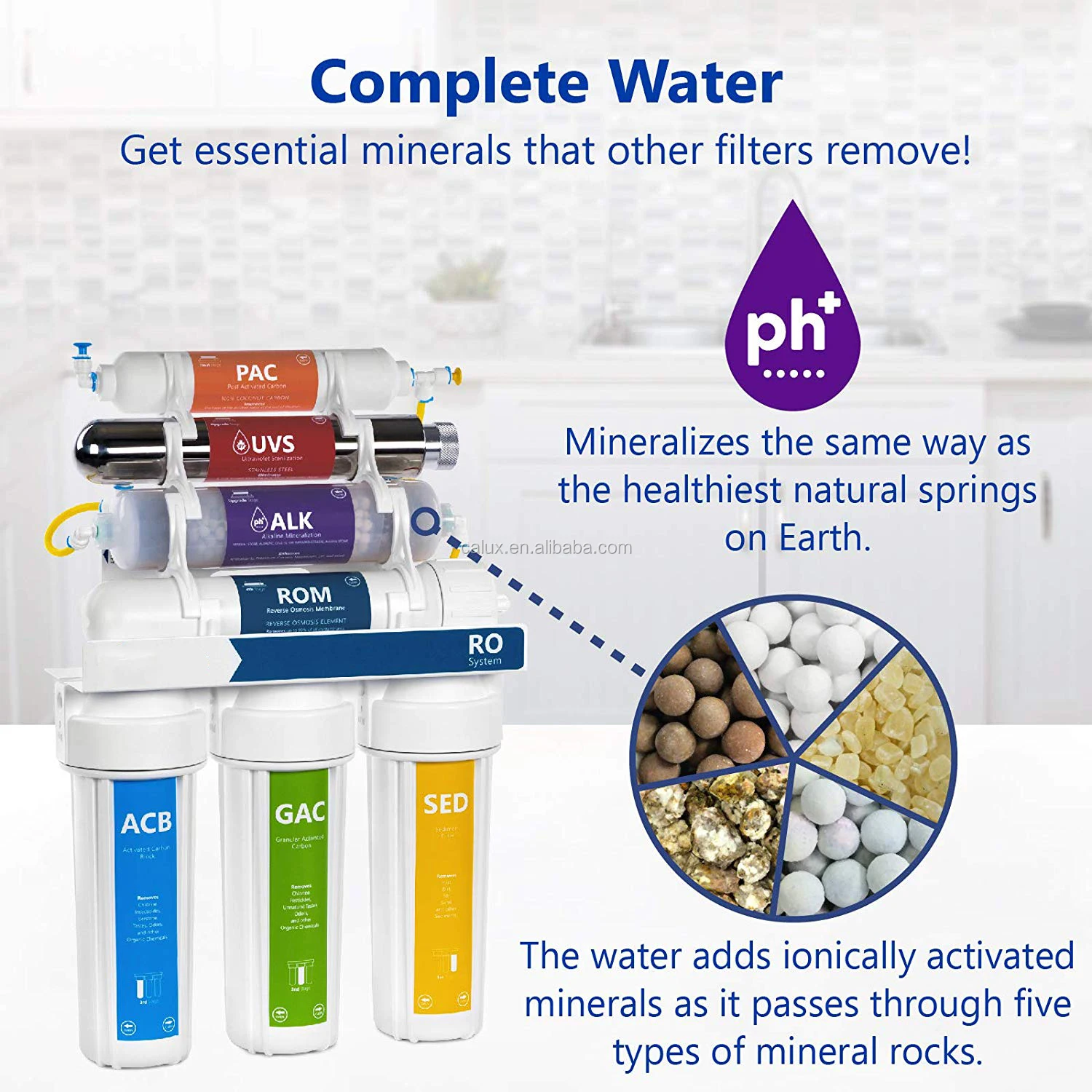 
7 stages RO System Water Purifier with UV sterilizer reverse osmosis 