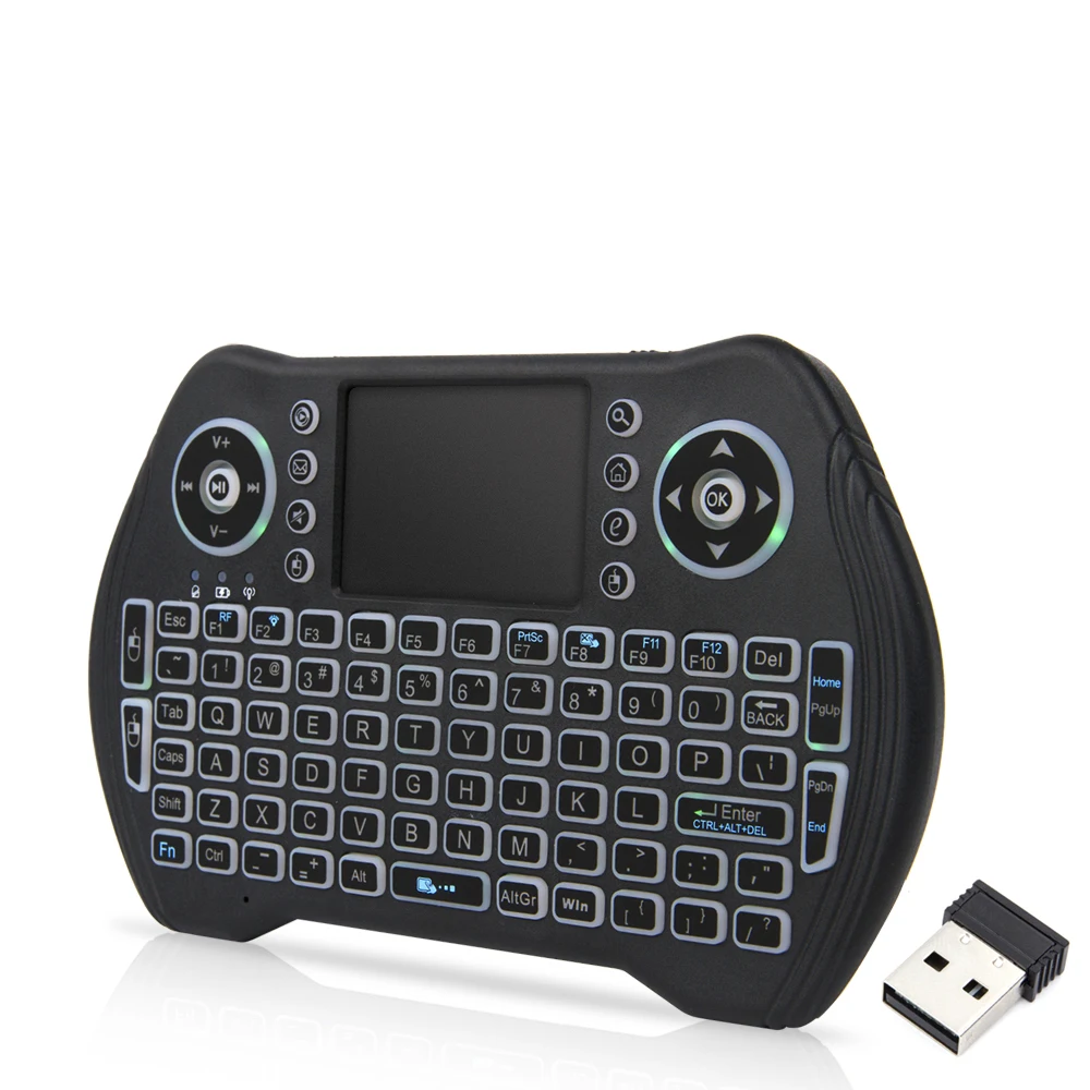 

MT10 3 color backlight Keyboard factory OEM gaming air wireless mouse and keyboard combos multi language keyboard, Black