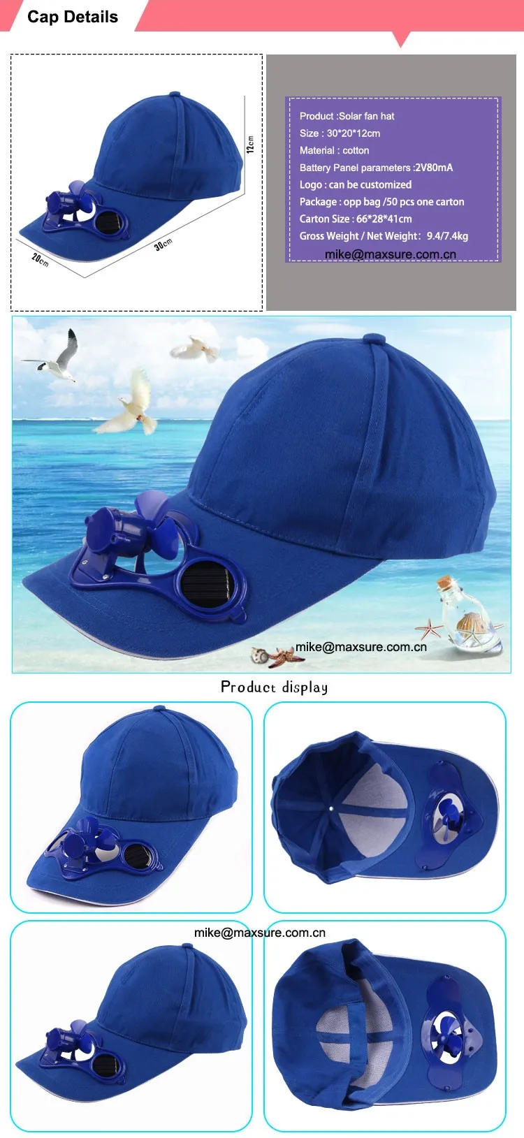 No Batteries Beach Hats Solar Powered Baseball Solar Fan Hat Buy Solar Powered Fan Hat