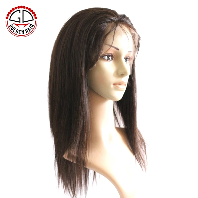 chinese virgin light yaki full lace wigs silk top