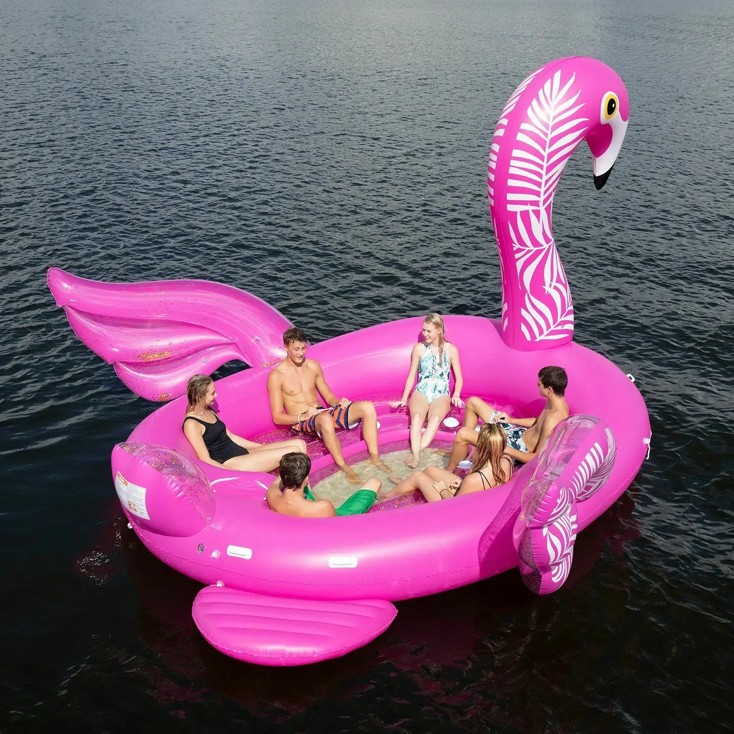 fanciful flamingo float