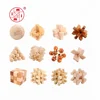ICTI factory Intelligence 3D wooden brain teaser puzzle toys funny cube iq game iq toy 3d puzzle ball for adult