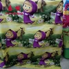 flower printed fabric 100% polyester dacron brushed fabric for home textile and bed cover