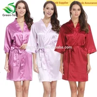 

Wholesale Wedding Bridesmaid Fashion Bridal Robe Gift Women Sexy Satin Nighty