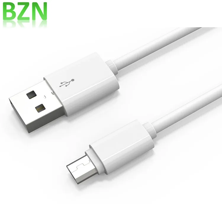 

White 2A phone charger data charging fast charger usb data cable