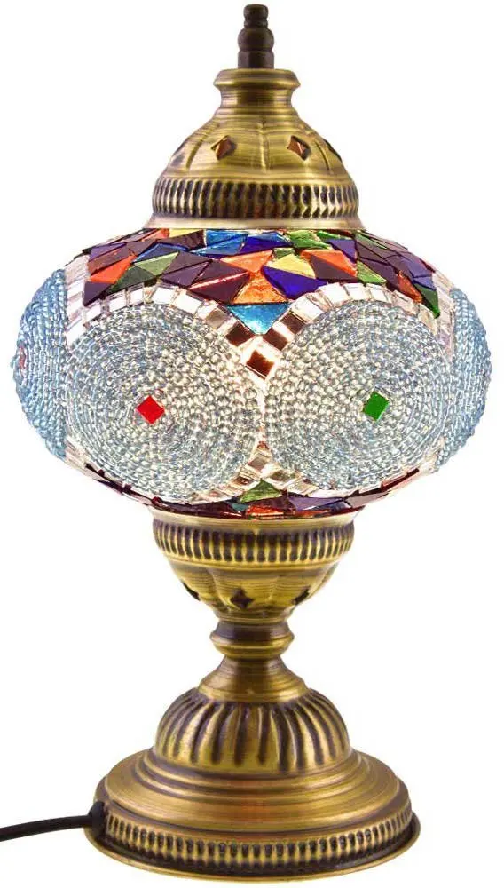 Mosaic Table Lamp,Lamp Shade,Turkish Lamp,Moroccan Lamp,Swan Neck