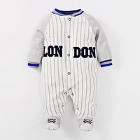 

Newborn Clothing Baby Fashion 100% Cotton baseball style baby romper