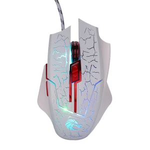 Best Seller 6 Buttons USB Wired Gaming Mouse 5500DPI USB Mouse Gaming, 4 Adjustable DPI and LED Lights