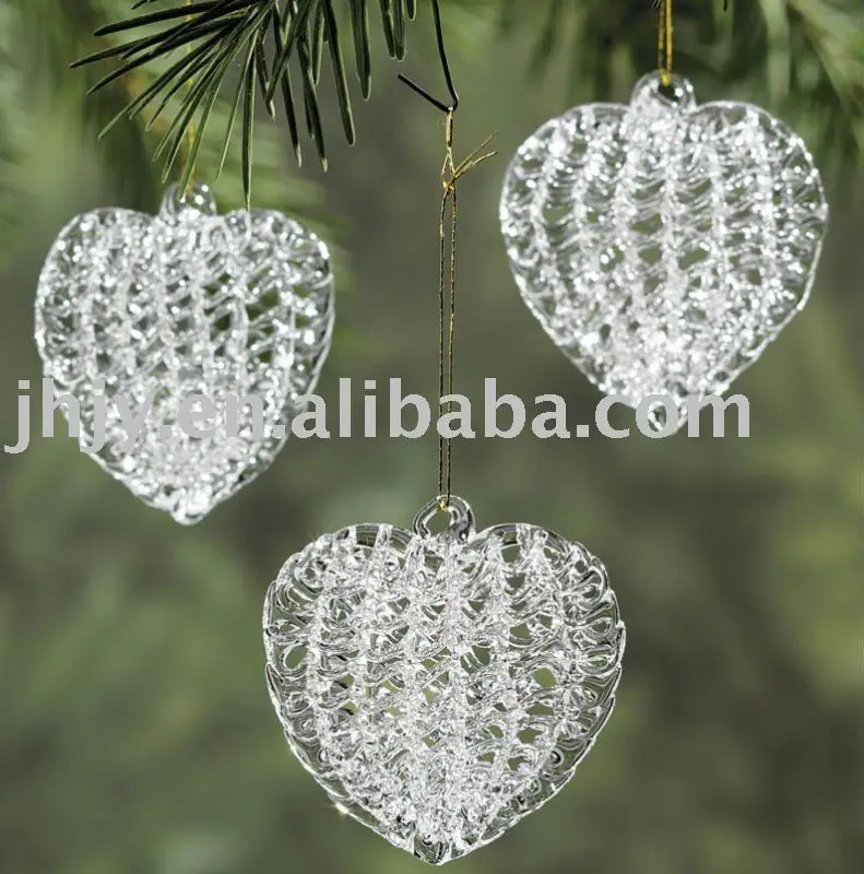 clear glass ornaments