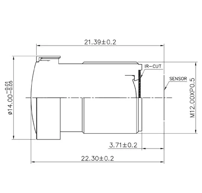 1/3 inch m12 recorder black box automotive night vision camera car lens