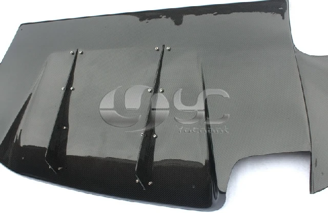 2005-2007 Mitsubishi Evolution EVO 9 JDM Varis Style Rear Bumper Diffuser CF (4).jpg