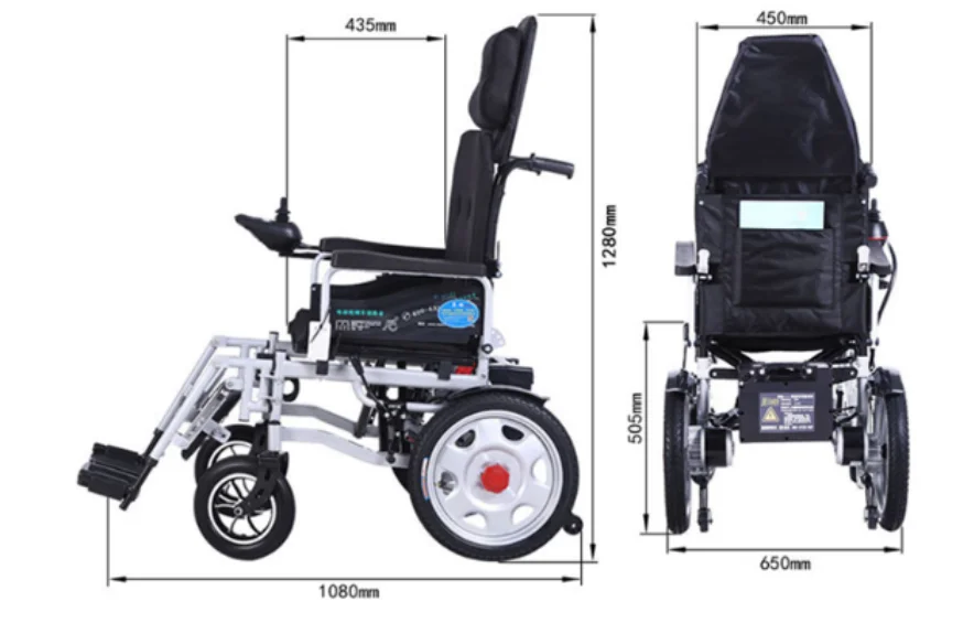 China manufacturer Supply lightweight Folding Power Wheel Chair with Electric Motor