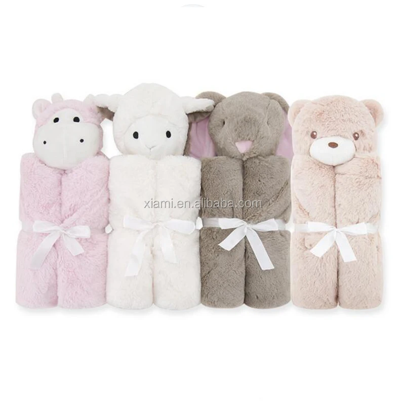 

creative design superior velvet fantastic handfeel lovely animal head mickey baby blanket, Any colors