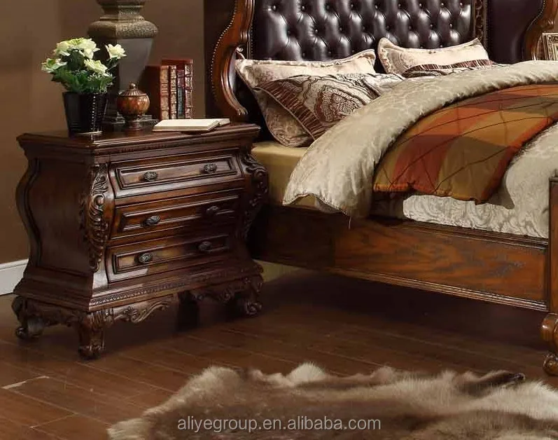 
MM03-luxury solid wood bedroom bed furniture and american style bedroom furniture 