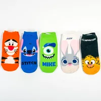 

New Summer and Autumn Ladies Boat Socks Colorful Animal Cartoon Low Cut Cut Invisible Women Ankle Socks