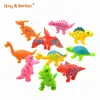 Wholesale kids educational toys colorful plastic rubber dinosaur toy