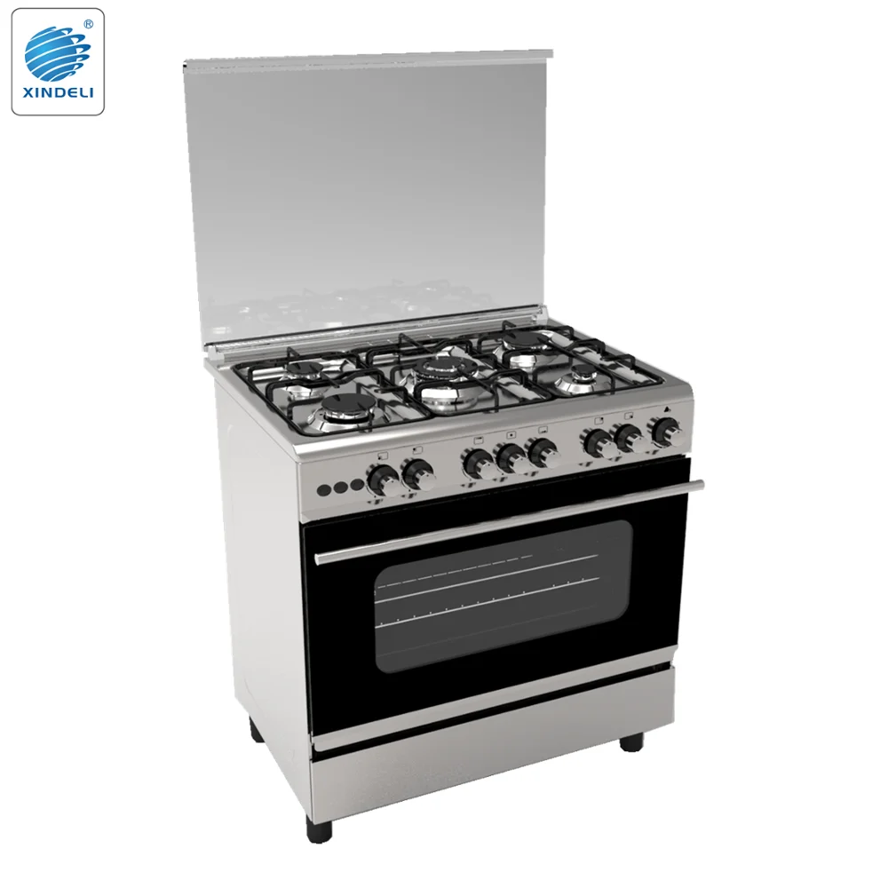 32inch 5 Dual Burners With Griddle With Blue Flame Stainless Steel