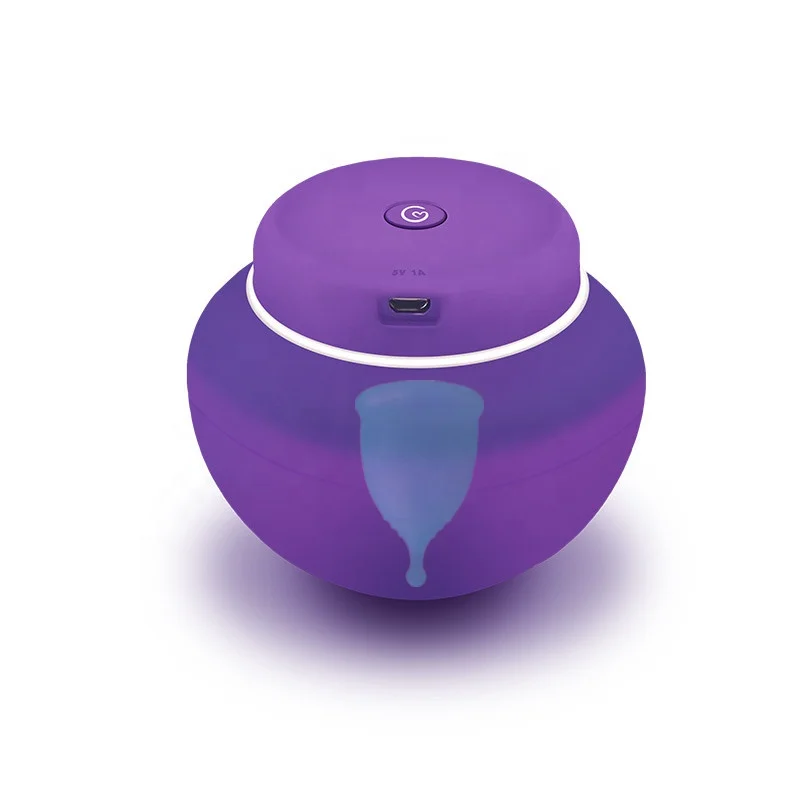 

Portable Silicone Menstrual Cup UV Sterilizer, Purple