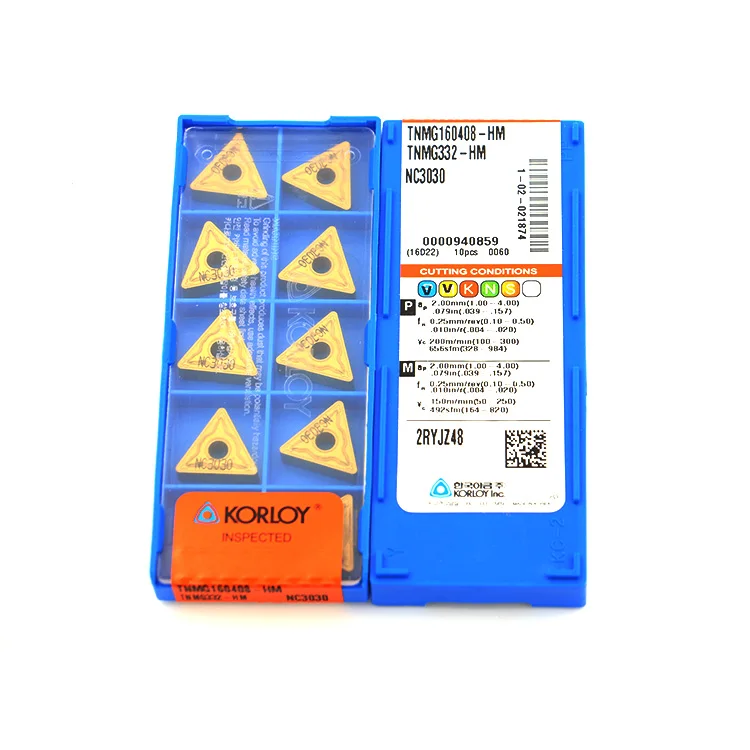 Korloy Turning Inserts Carbide Cutting Tools Korloy Insert Tnmg160408