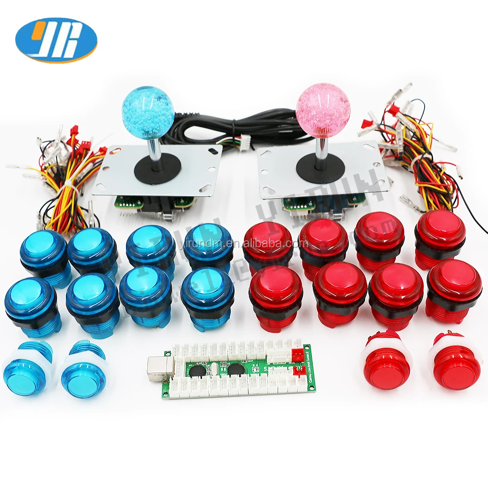 

Low price 2 Player LED Arcade Controller DIY Kit for PC USB MAME and Raspberry Pi arcade cabinet diy, Customized