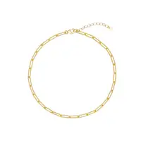 

High quality gold filled medium size open cuban links necklace