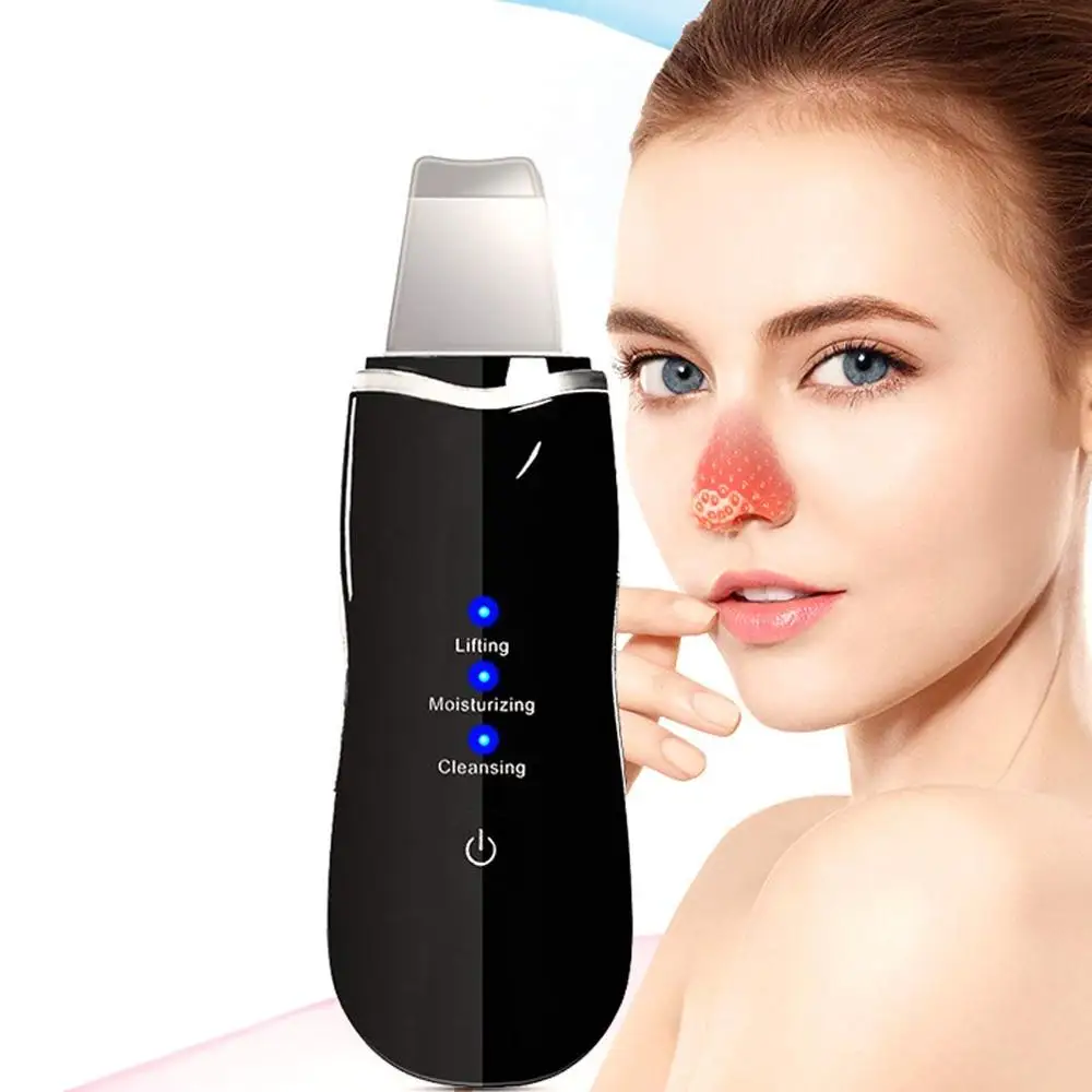 

Rechargeable Portable Facial Ultrasonic Peeling Machine Cleaner Face Skin Scrubber