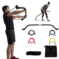 

Wellshow Sport Bow Portable Home Gym Resistance Band System Weightlifting And HIIT Interval Training Kit Gym Equipment