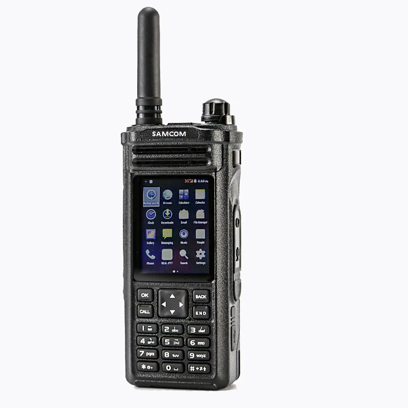 

Sim card two-way radio walk Talkie SAMCOM CP-380 2G/3G Radioi with Wifi GPS bluetooth, Black