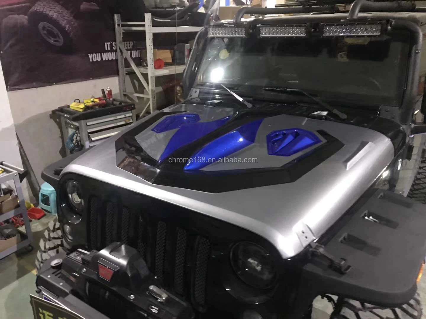 4x4 Cobra Hood Cover For Jeep Wrangler Jk 20072017 Hood