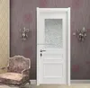 Wood Bathroom Frosted Glass Interior Door