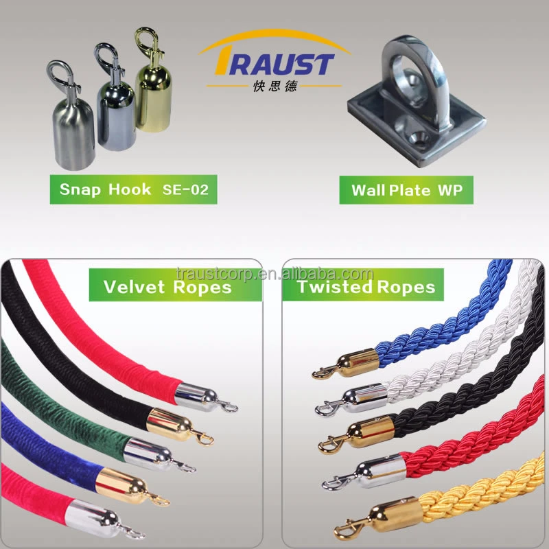 
Economic Snap end of hook of rope stanchion for hotel 