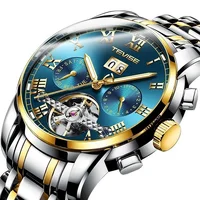 

TEVISE Watch 9005 Luxury Tourbillon Mens Automatic Mechanical Watch Stainless Steel Calendar Watches Men Wrist Relogio Masculino