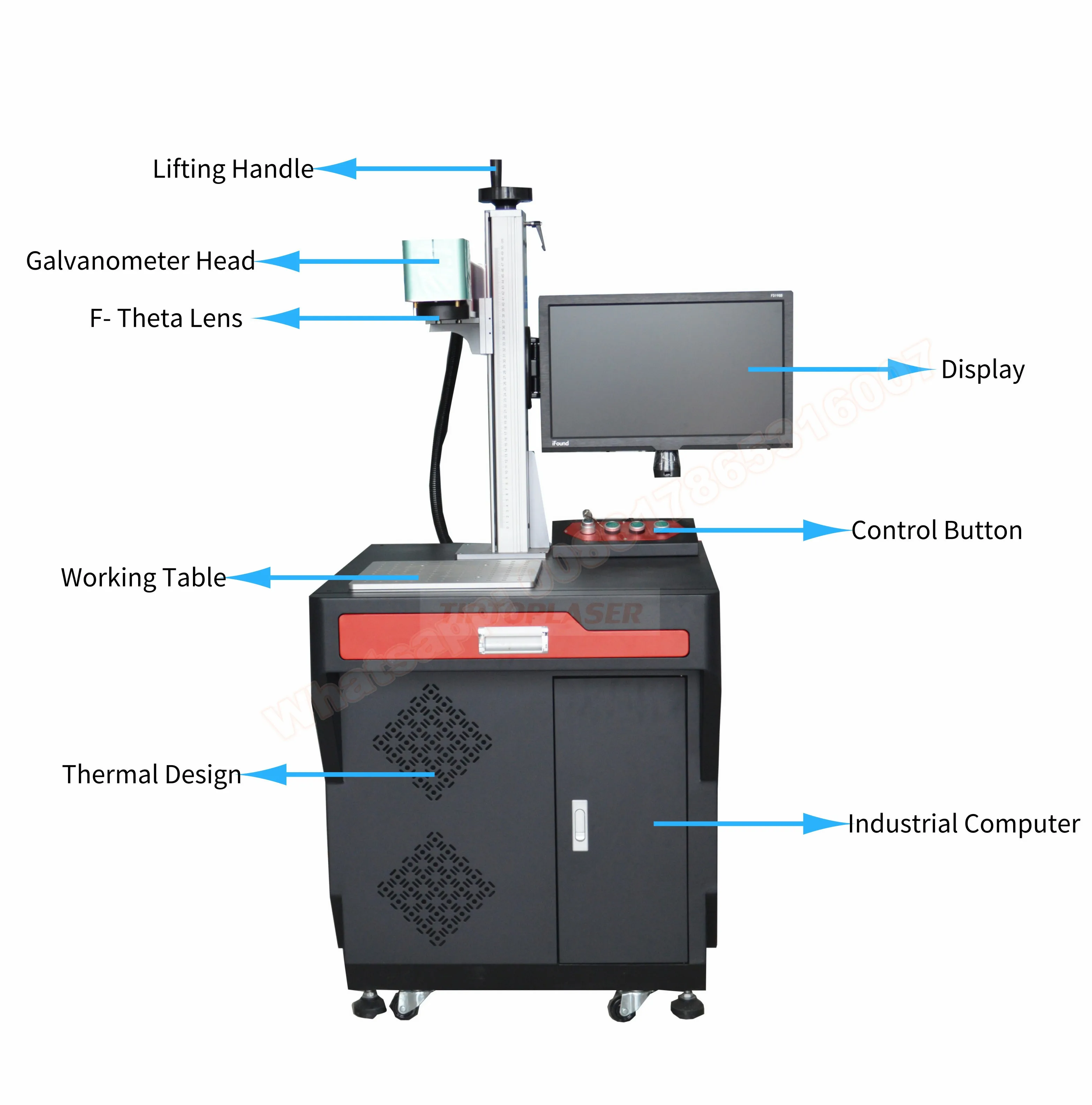 Homemade Jinan cheap 20w 30w 50w fiber laser marking machine laser marking machine 20w fiber