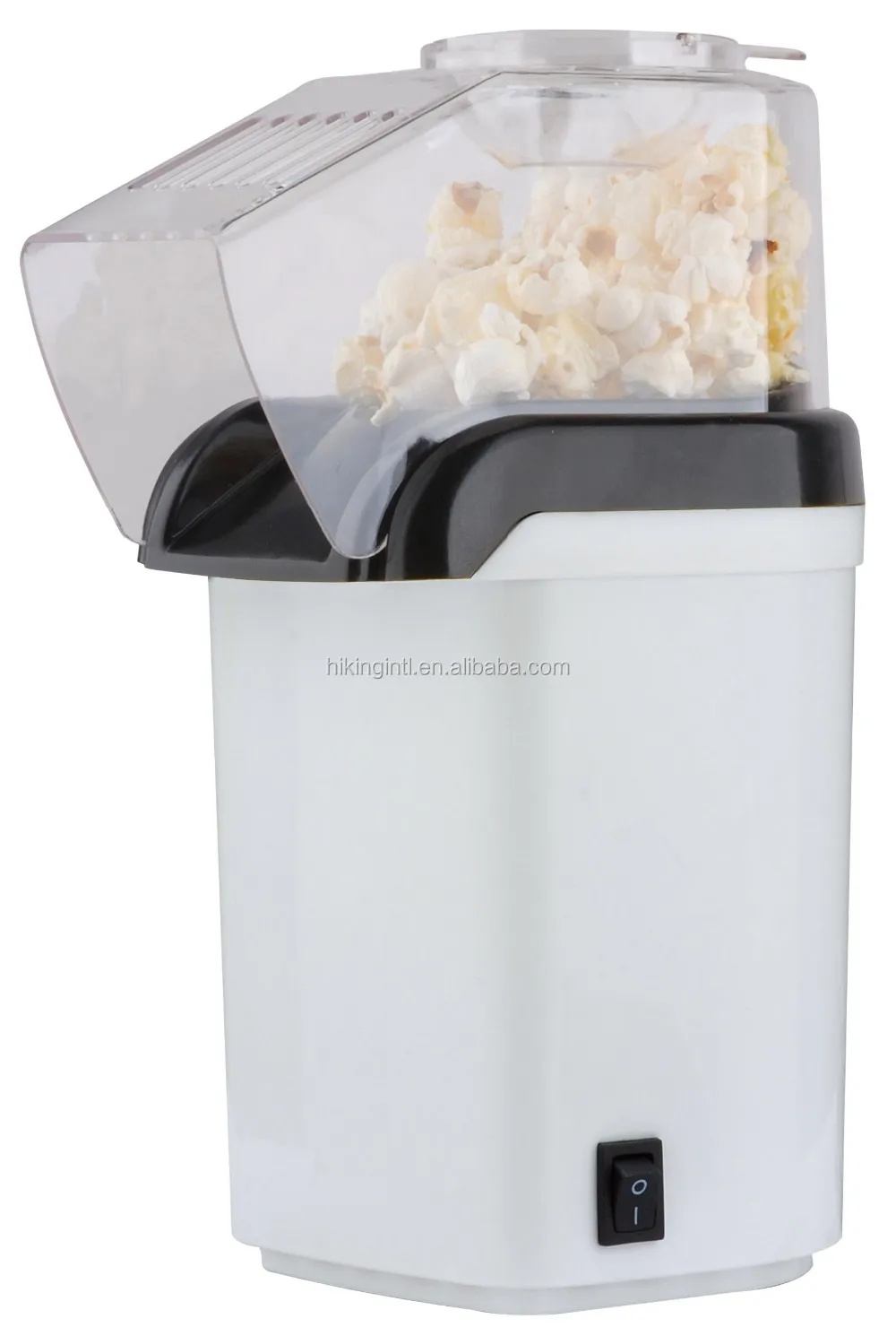 Hot Air Popcorn Popper,1200w Fast Popcorn Maker With Butter Warming