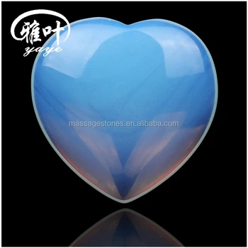 Heart Shaped Polymer Impregnated Magnifying Opal Heart Gemstones Heart